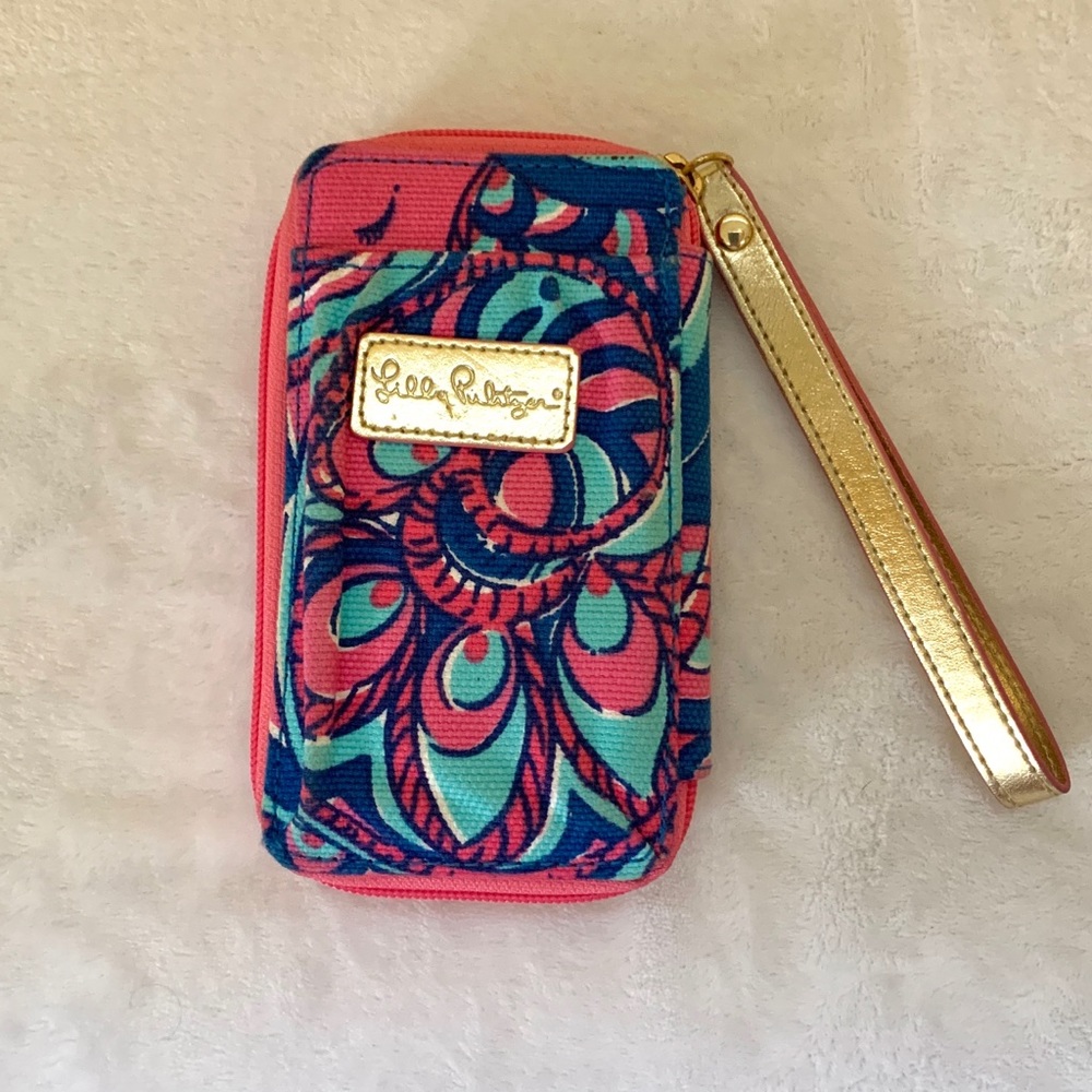 Lilly Pulitzer Zip Around Wristlet Wallet
